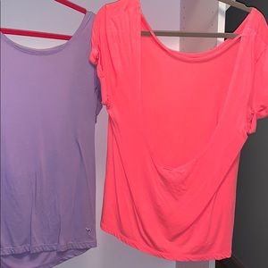 PINK open back t shirts